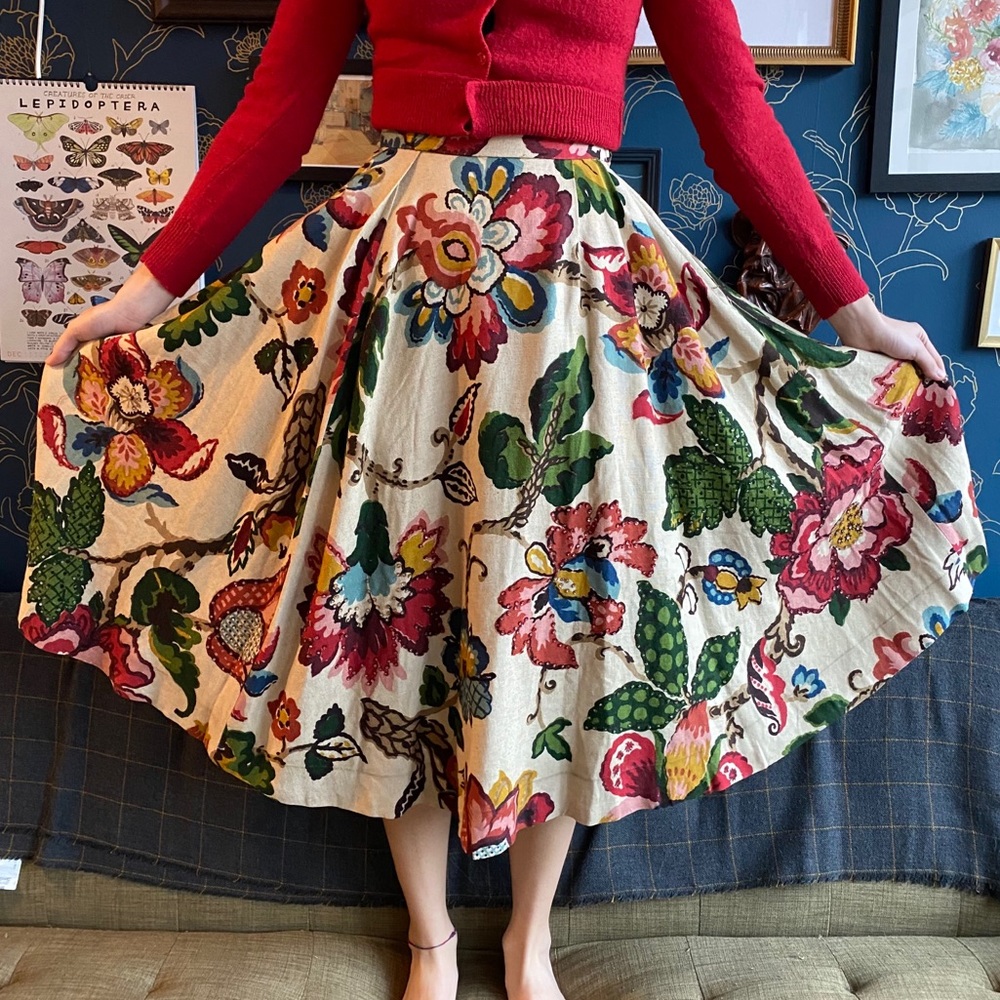 🌸 Handmade Circle Skirt 🌺